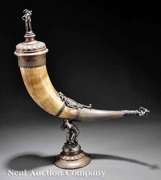 An Austrian Silverplate-Mounted