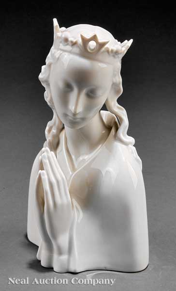 An Austrian White Porcelain