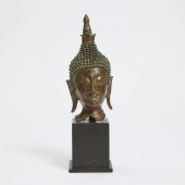 An Ayutthaya Bronze Head of Bu