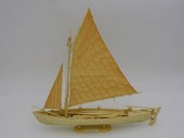 AN AZOREAN BONE WHALEBOAT MODE