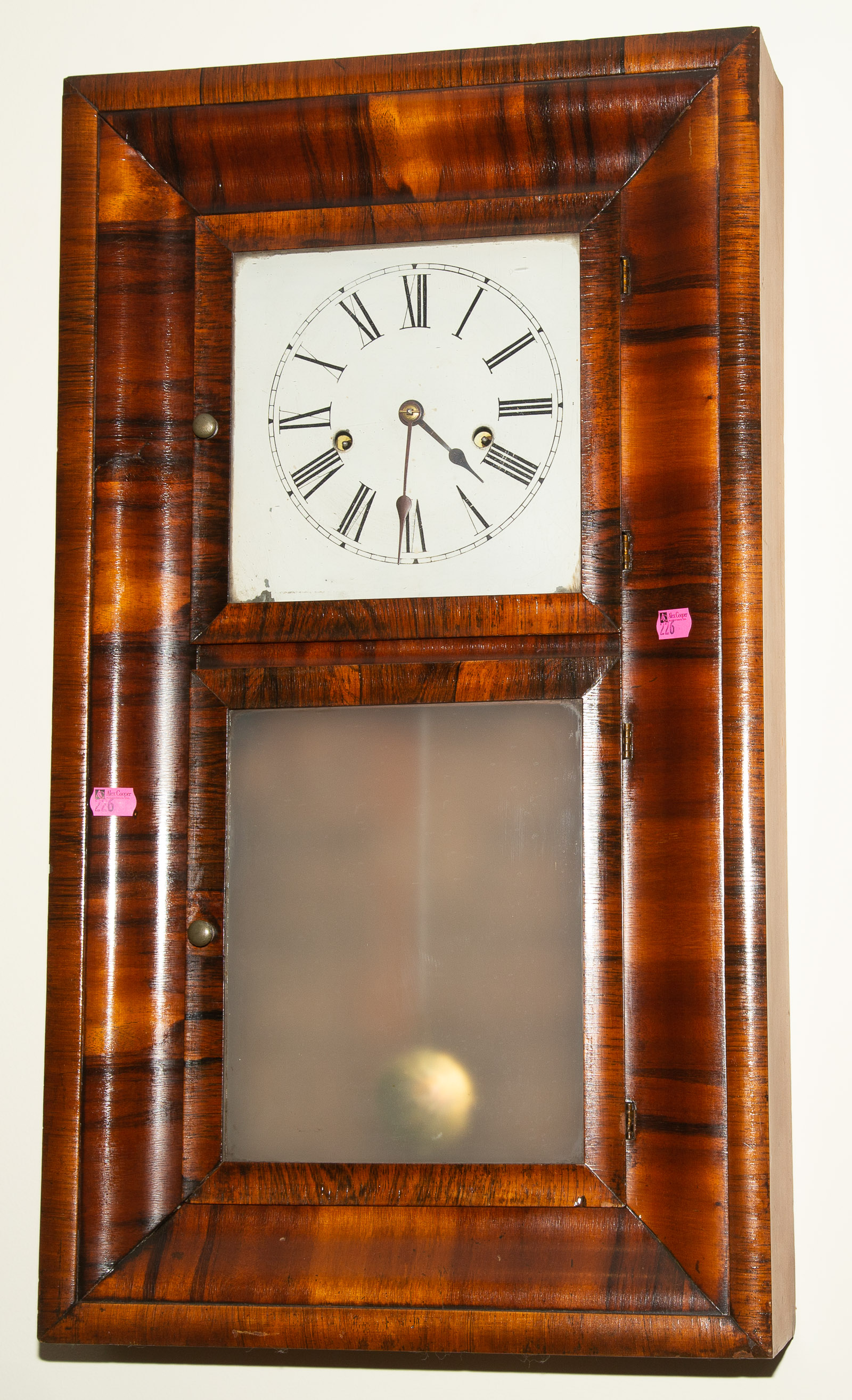 AN E. N. WELCH ROSEWOOD SHELF CLOCK