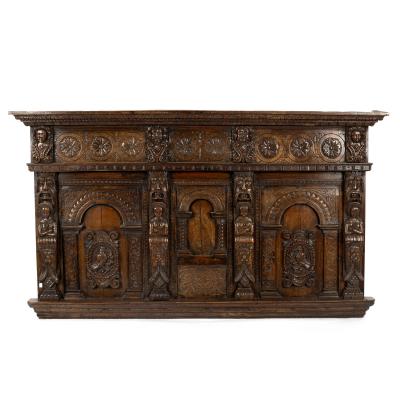 An early 17th Century carved oak