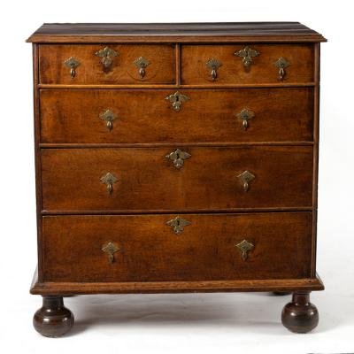 An early 18th Century oak chest