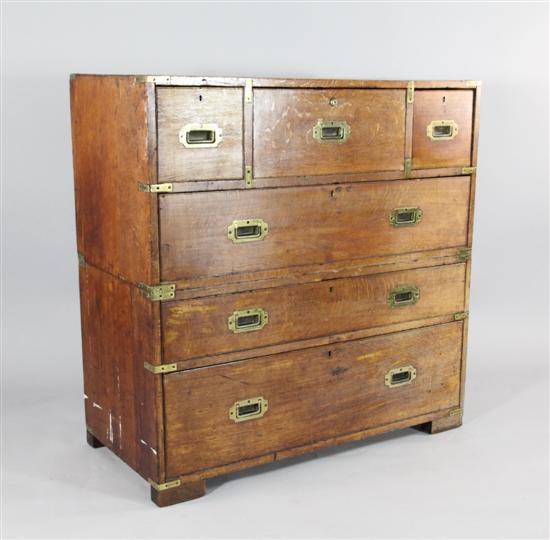 An early 19th century brass bound