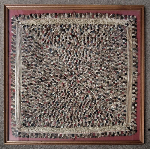An early 19th Century coloured silk
