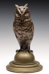 AN EARLY 20C. GLASS EYE AND PA