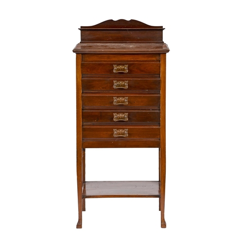 An early 20th c mahogany music