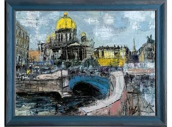 An early 20th C. Russian oil on