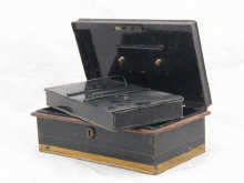 An early 20th century brass mounted