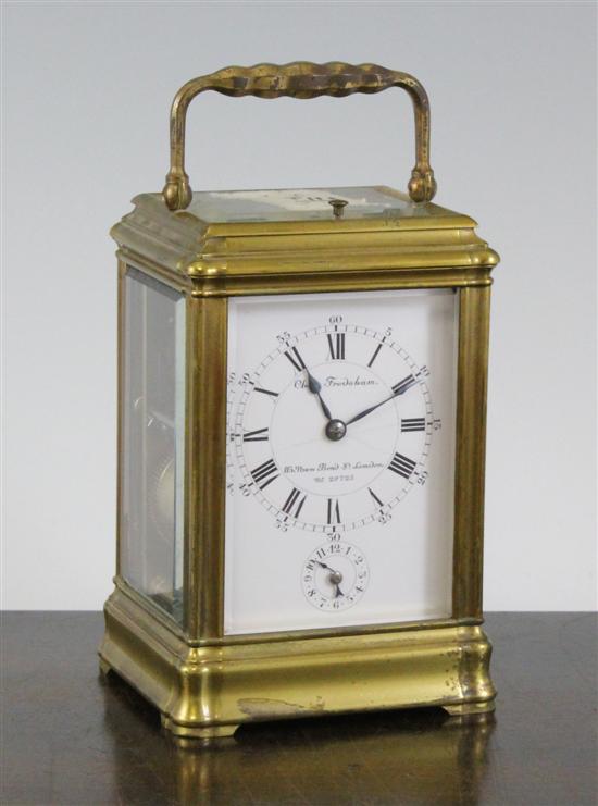An early 20th century gilt brass