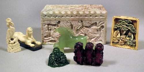 An early 20th Century green glass