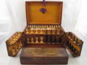 An early 20th century oak game