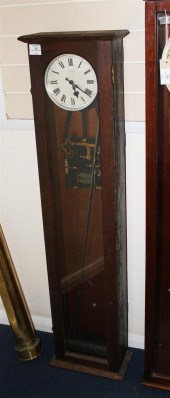 An early 20th century oak case