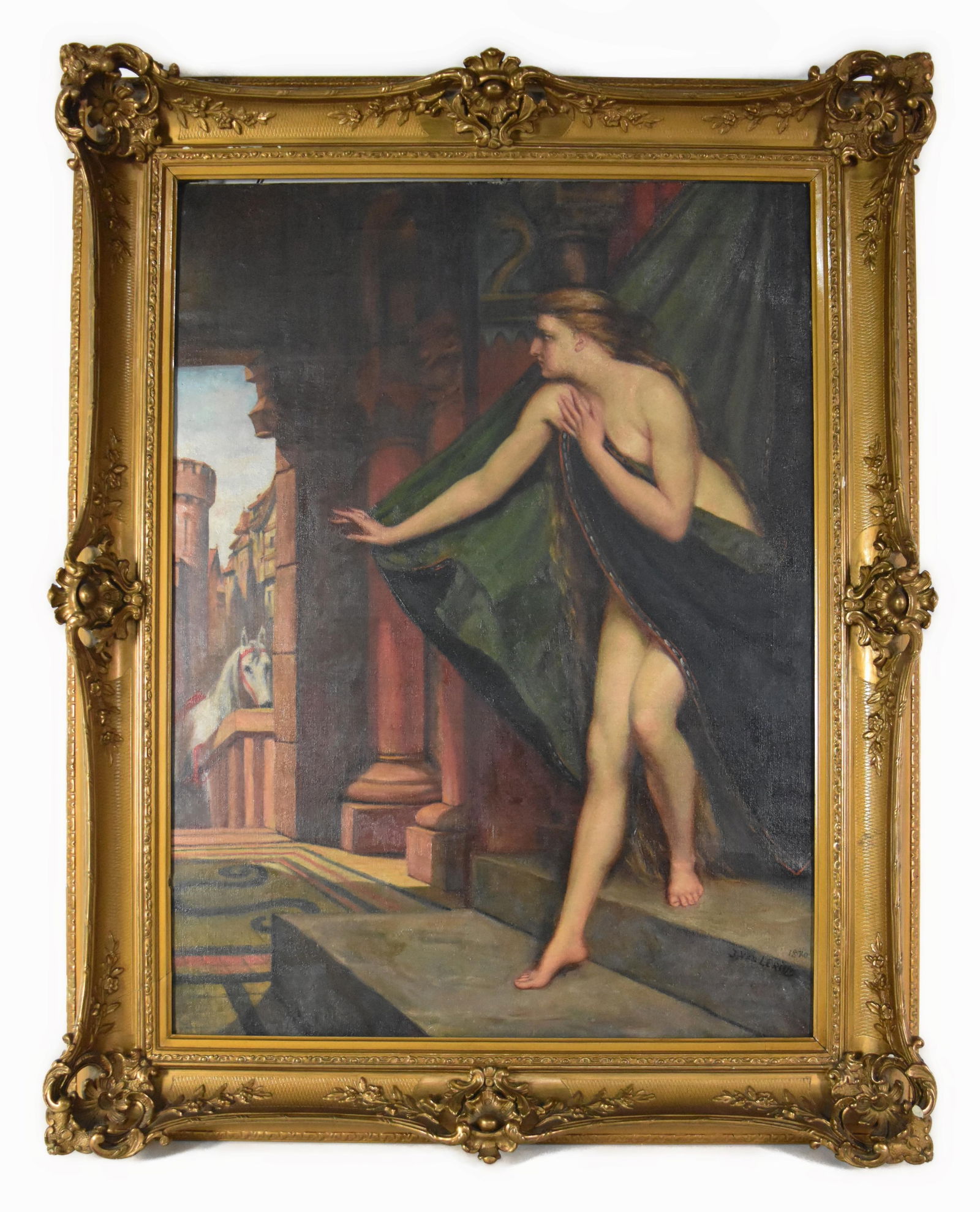 AN EARLY 20TH CENTURY OIL ON CANVAS