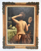 AN EARLY 20TH CENTURY OIL ON C