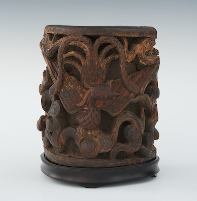 An Early Carved Bamboo Biton