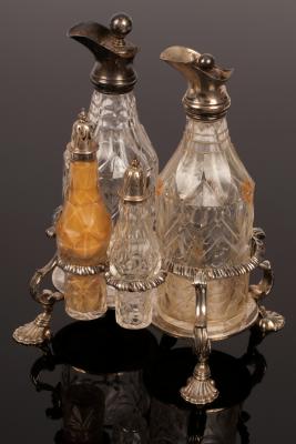 An early George III silver cruet
