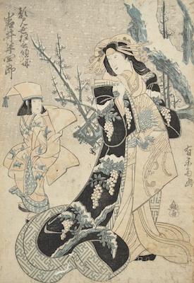 An Early Japanese Woodblock Print