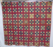AN EARLY MACHINE STITCHED CHEC
