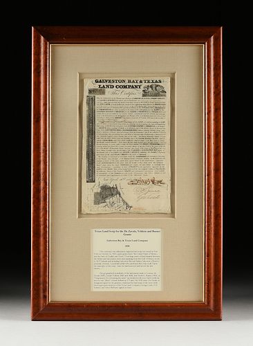 AN EARLY TEXAS EMPRESARIO LAND