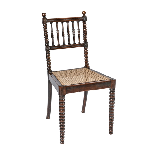 An early Victorian bobbin turned