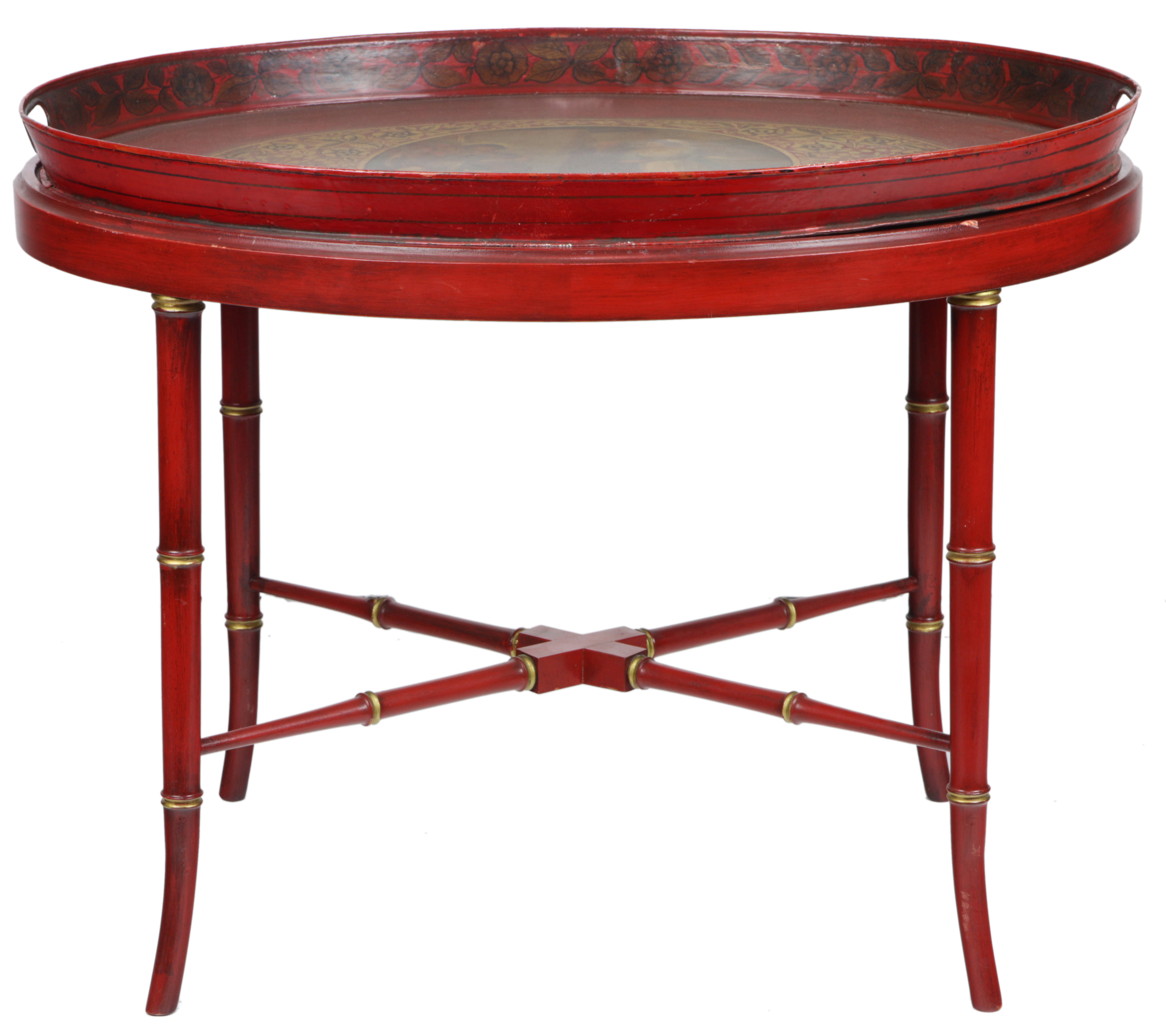 AN EARLY VICTORIAN CIRCULAR SCARLET