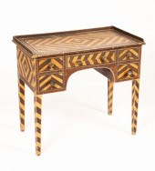 An early Victorian kneehole wa