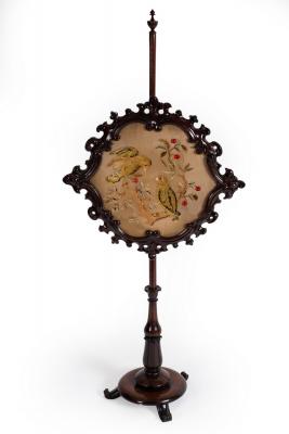 An early Victorian rosewood pole