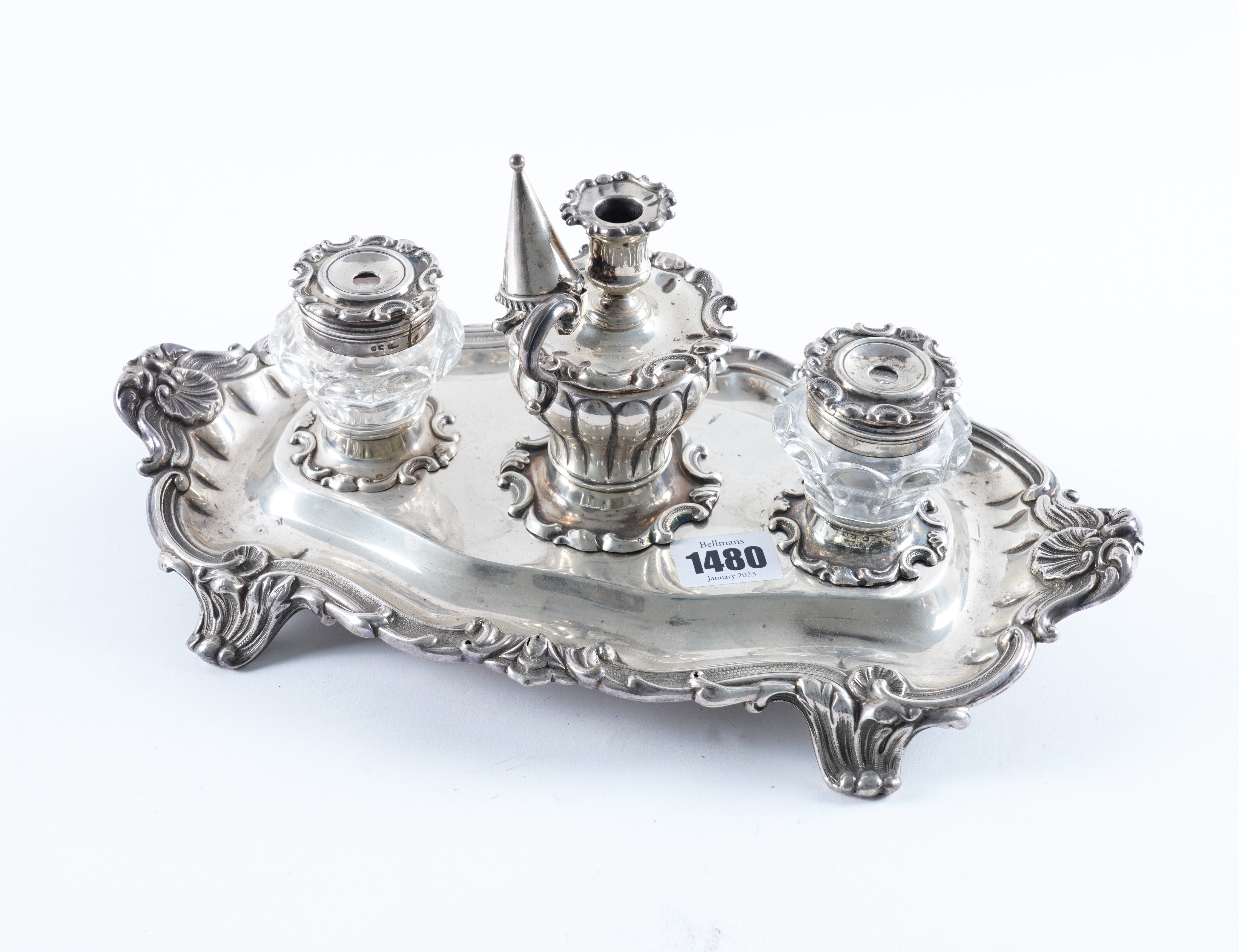 AN EARLY VICTORIAN SILVER TWIN