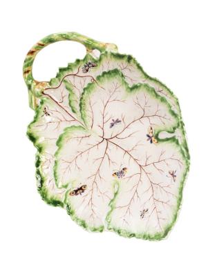 An early Worcester leaf dish, circa