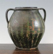 An earthenware twin handled sp
