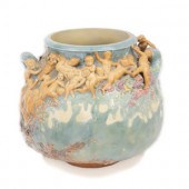 An Earthenware Vase Depicting