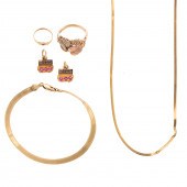 AN ECLECTIC COLLECTION OF 18K