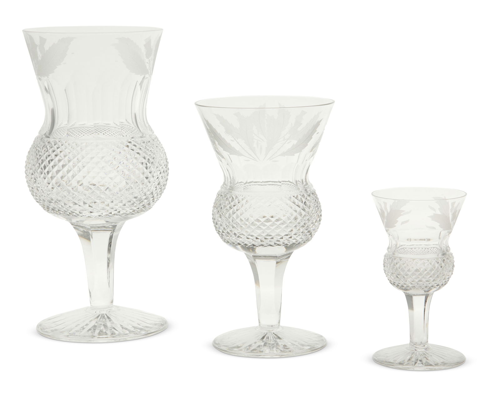 AN EDINBURGH "THISTLE" CUT GLASS