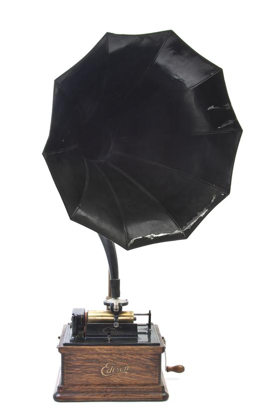* An Edison Cylinder Phonograph