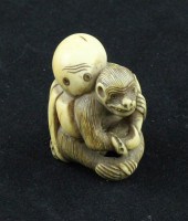An Edo period ivory netsuke ca