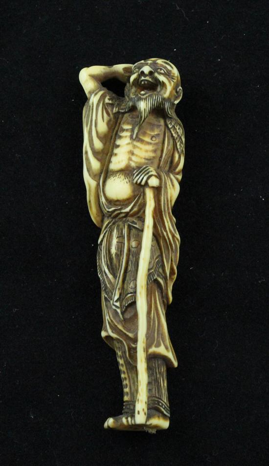 An Edo period ivory netsuke