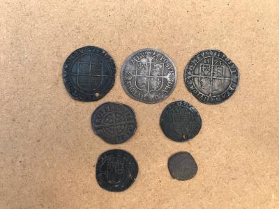 An Edward I penny (London), three