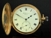 An Edward VII 18ct gold half h