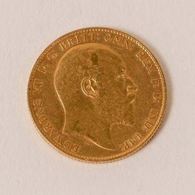 An Edward VII gold sovereign, Perth
