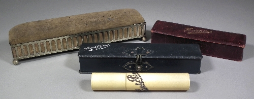 An Edward VII ivorine and silver