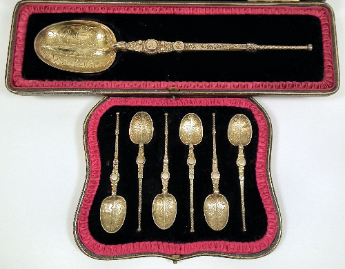 An Edward VII silver gilt Anointing