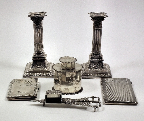 An Edward VII silver oval tea caddy
