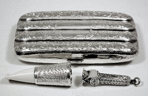 An Edward VII silver rectangular