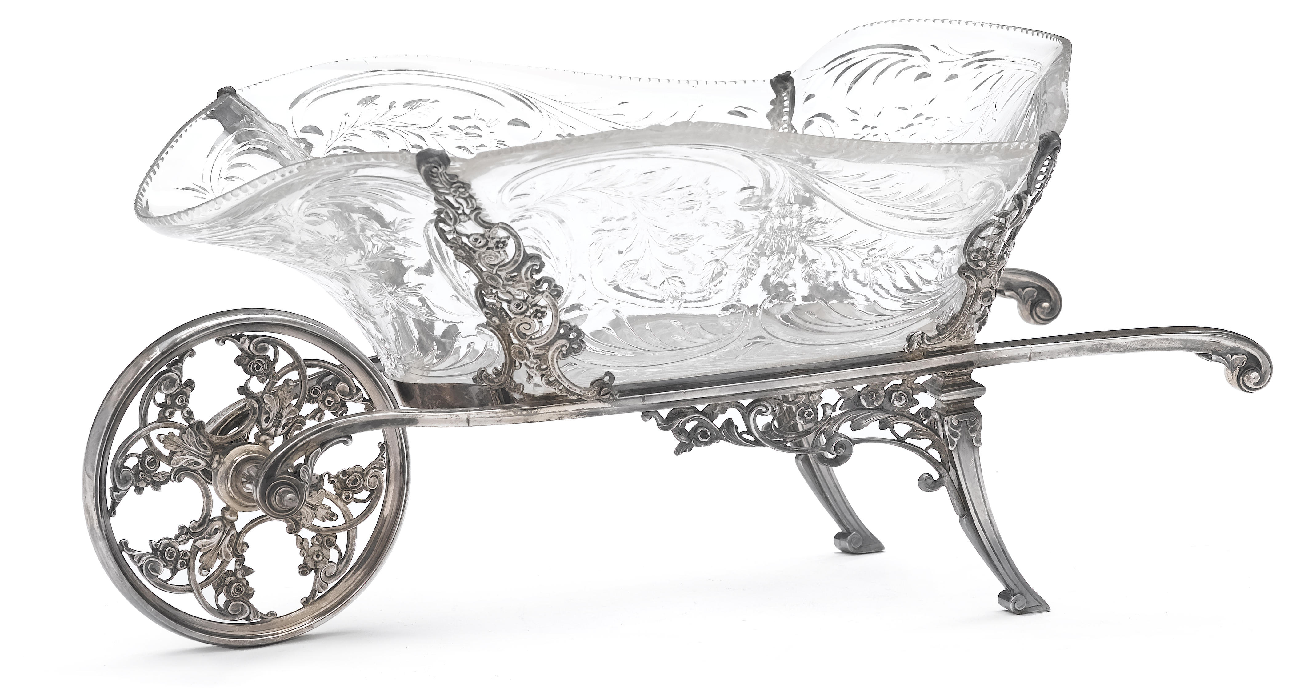 An Edward Vll silver and engraved