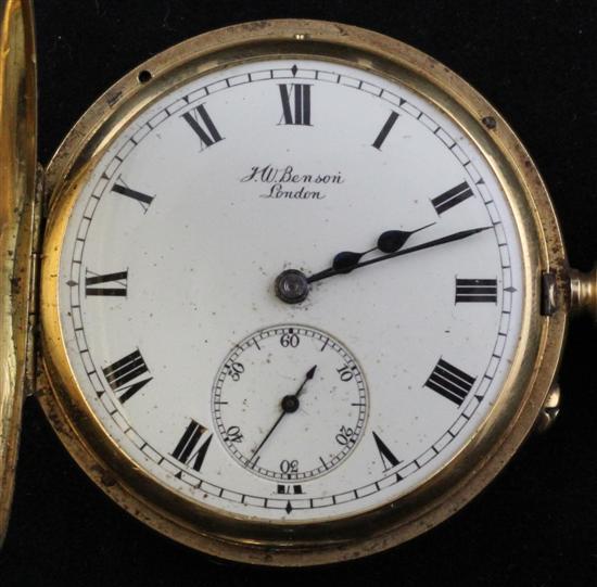 An Edwardian 18ct gold half