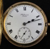 An Edwardian 18ct gold half hu