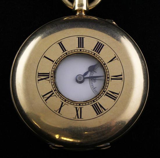 An Edwardian 18ct gold half