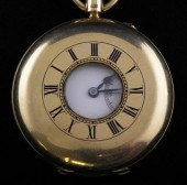 An Edwardian 18ct gold half hu