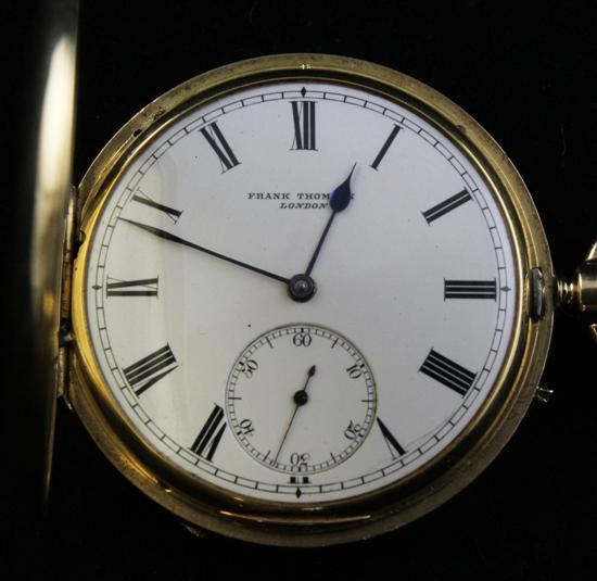 An Edwardian 18ct gold hunter